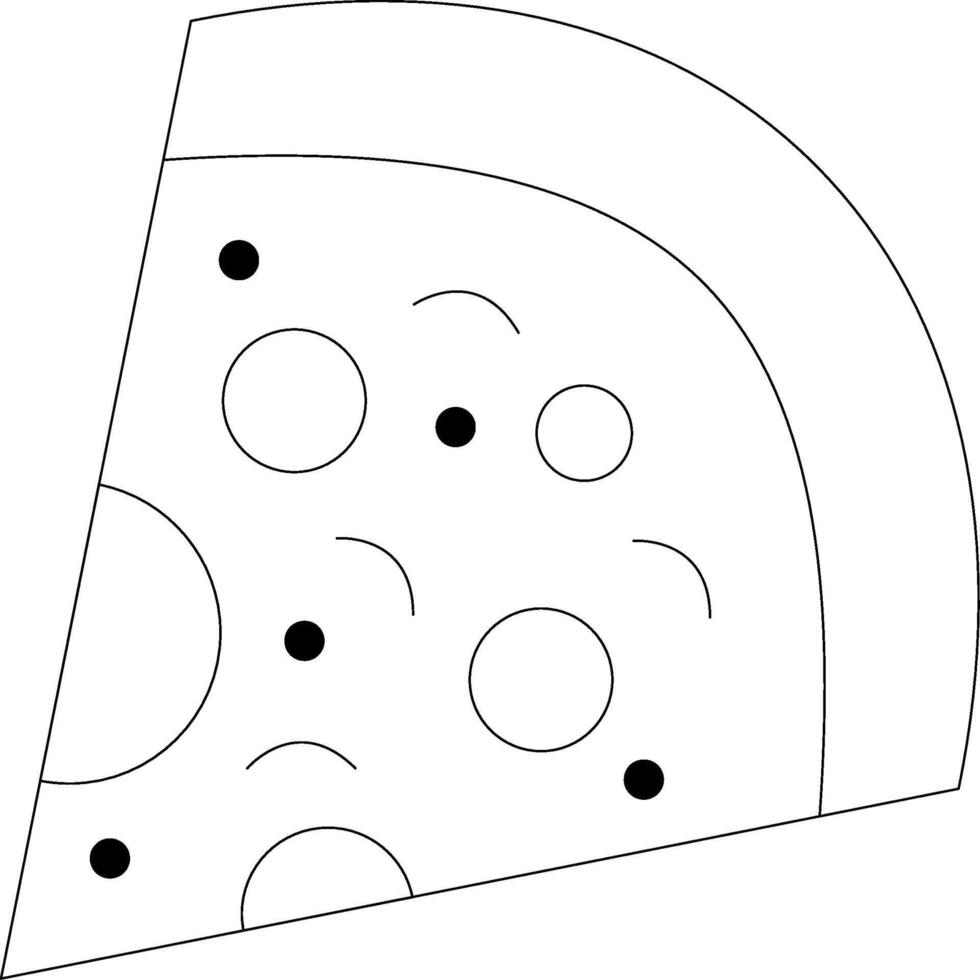 Pizza Line Icon vector