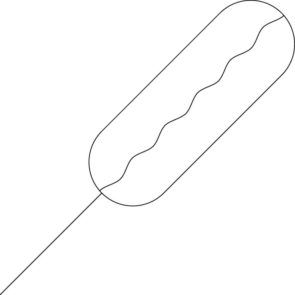 Kebab Line Icon vector