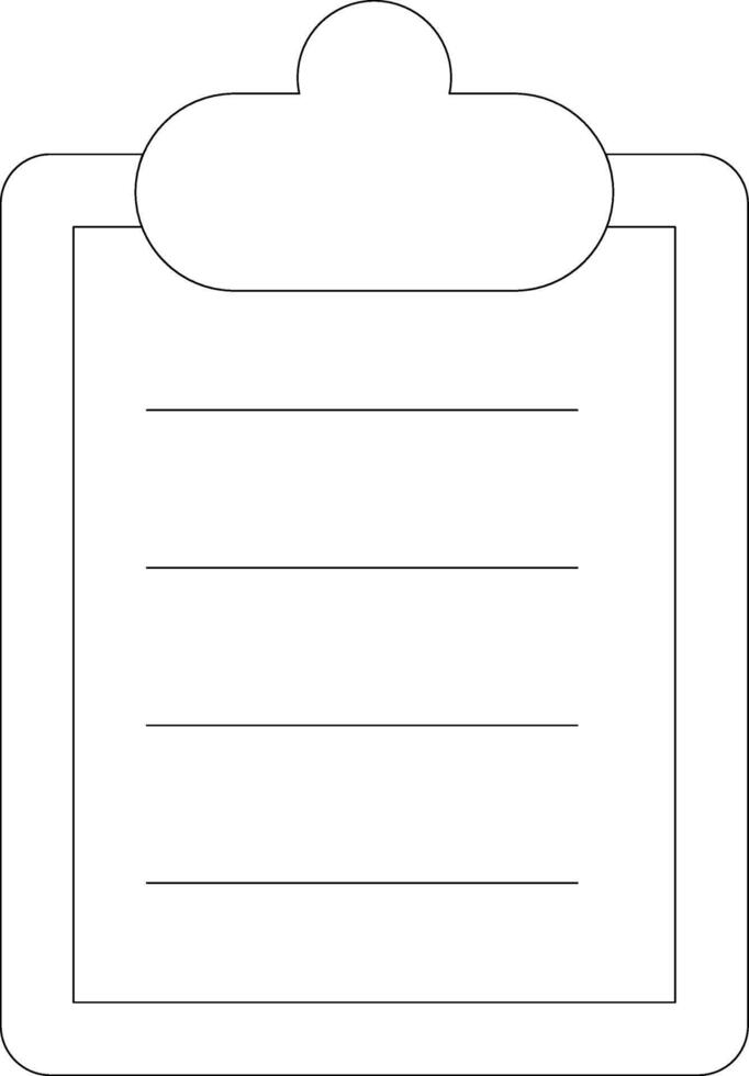 Report Line Icon vector