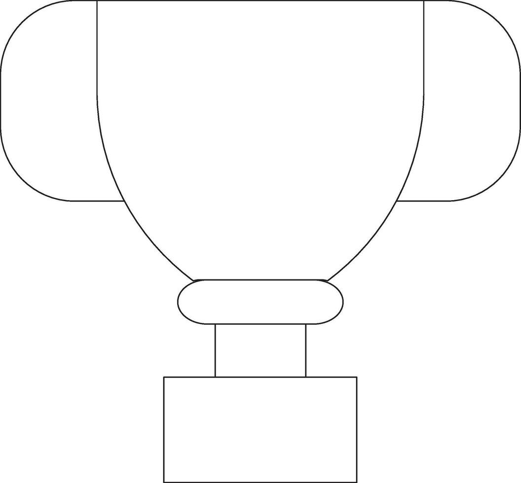 Trophy Line Icon vector