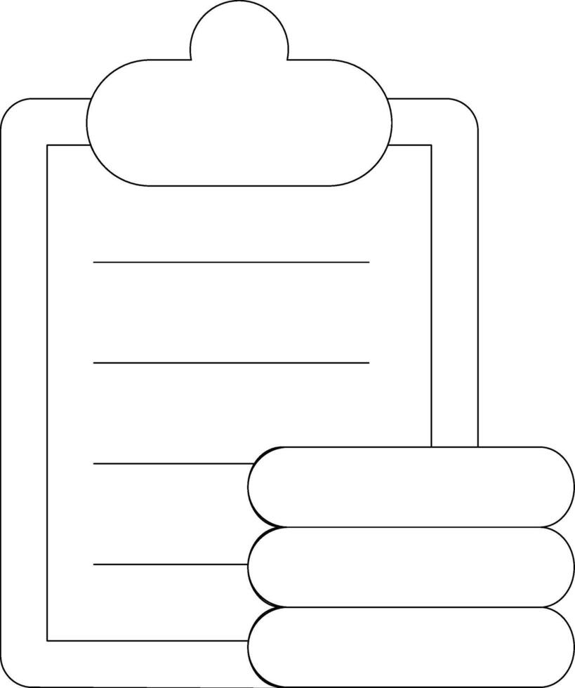 Commesion Line Icon vector