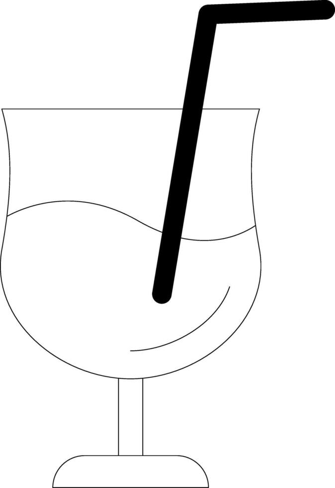 Cocktail Line Icon vector