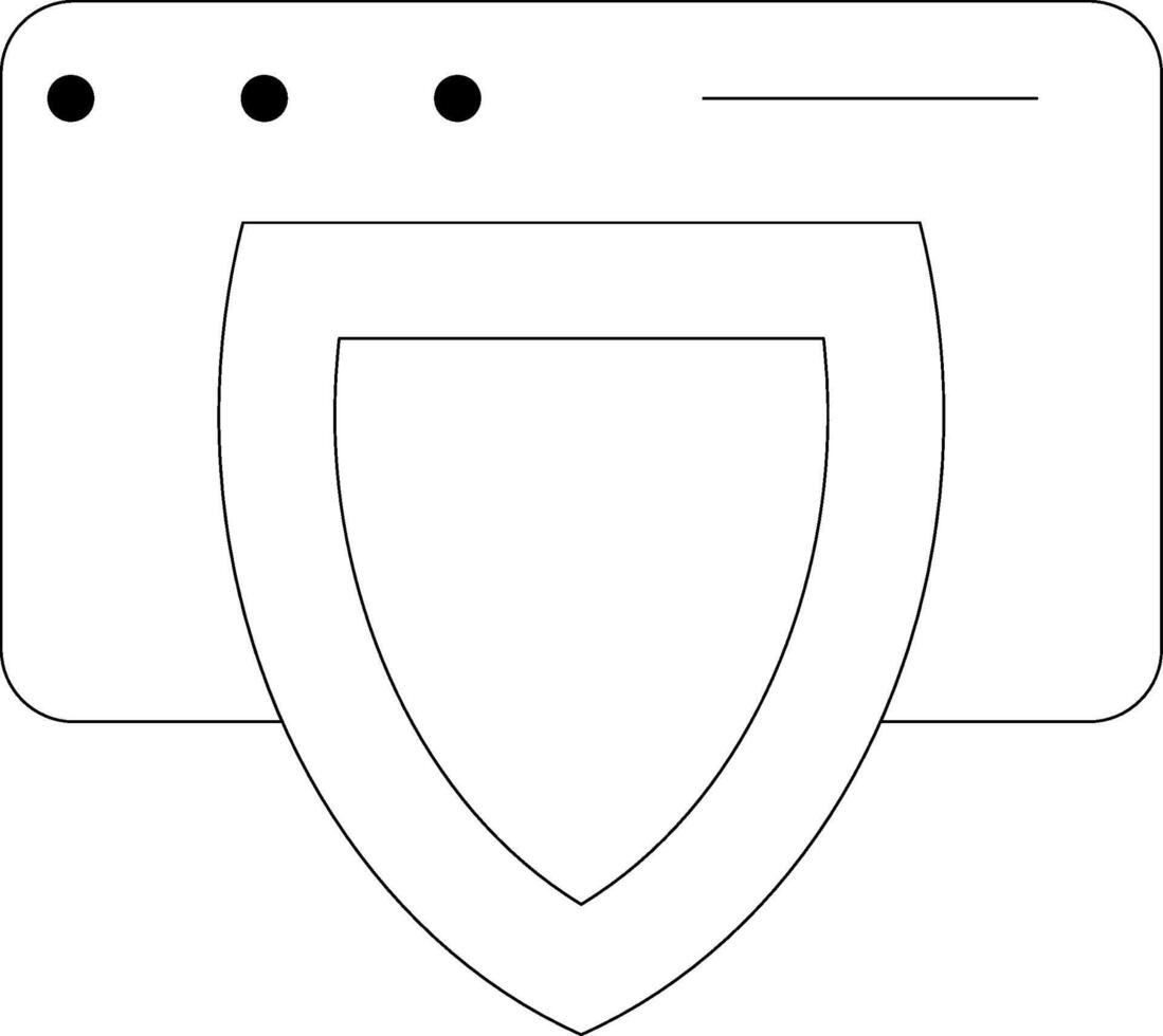 Protection Line Icon vector