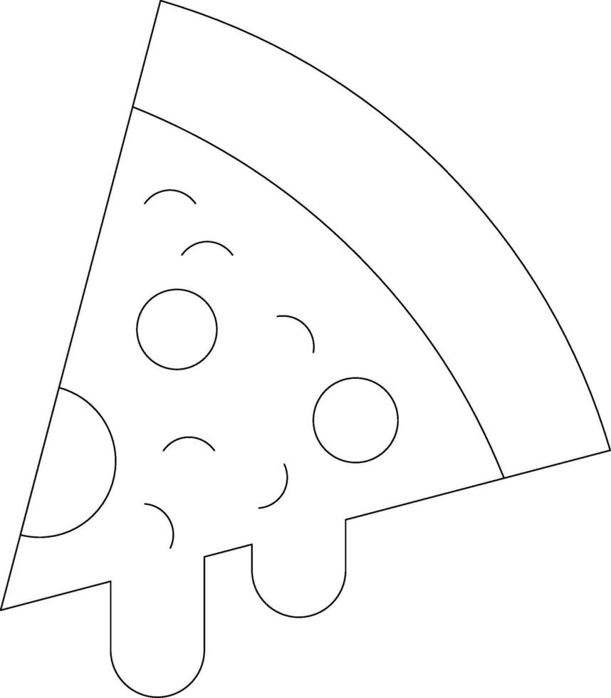Pizza Line Icon vector