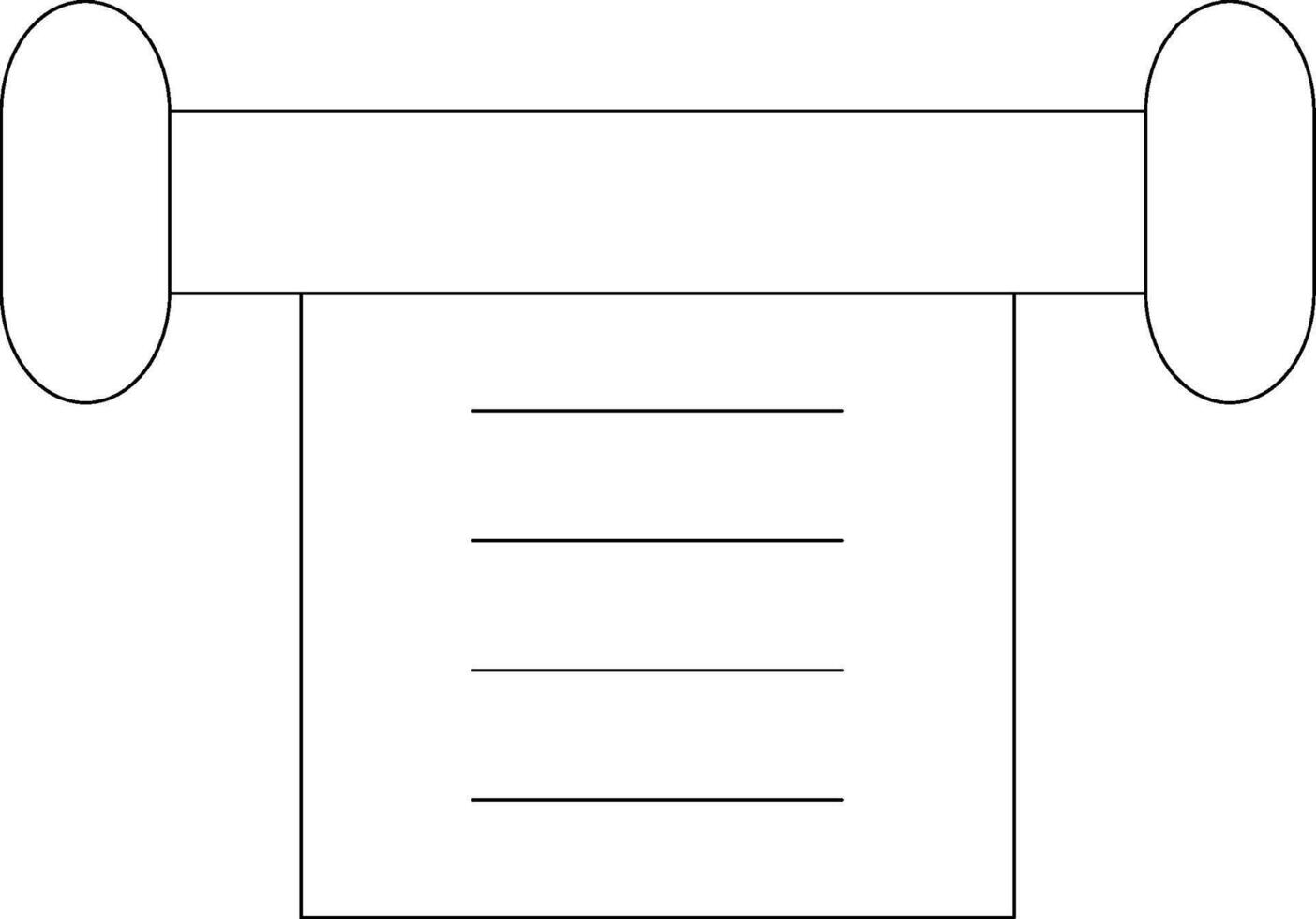Scroll Line Icon vector