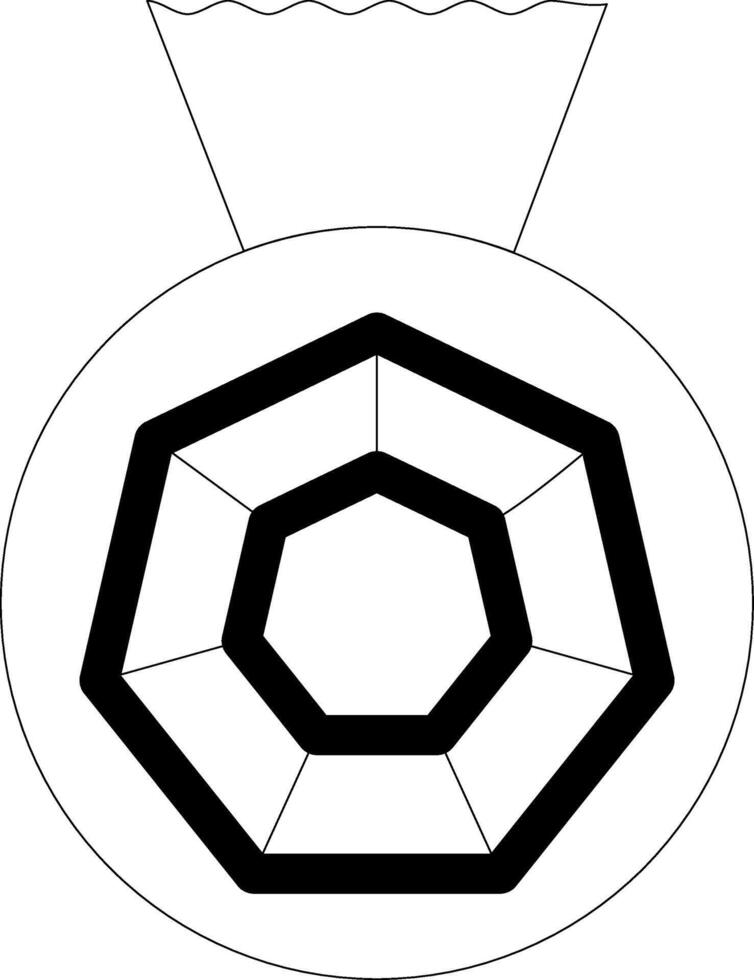 Bag Of Diamonds Line Icon vector