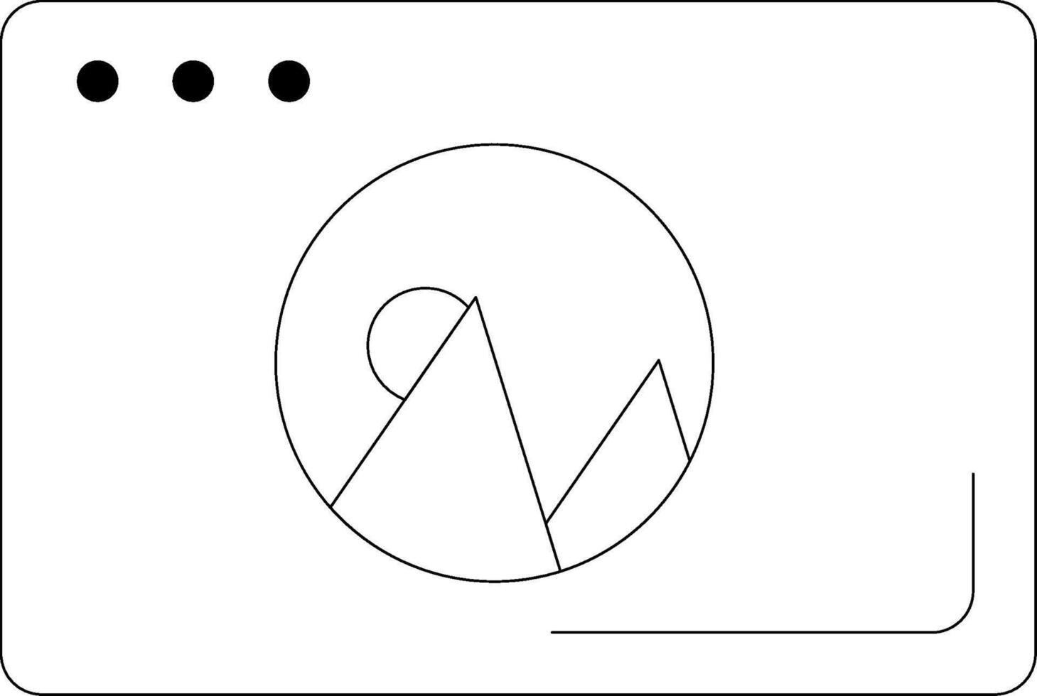 Photo Line Icon vector