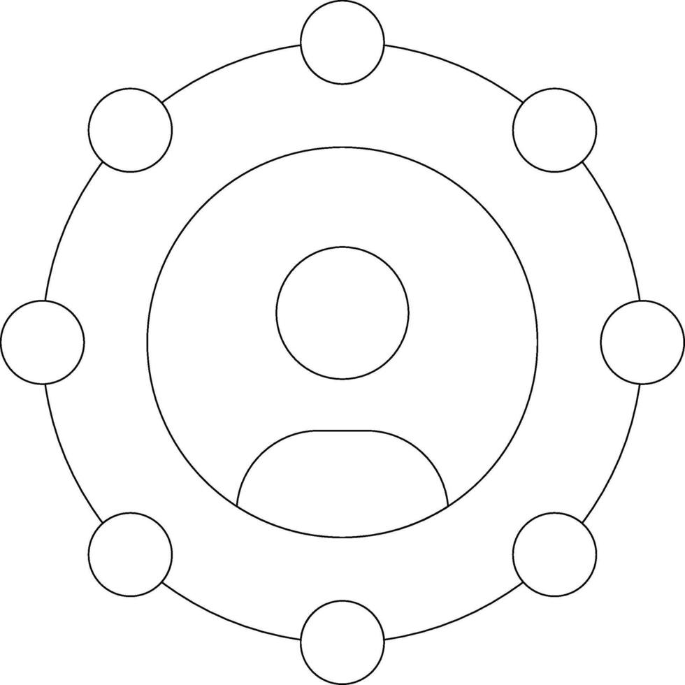 Affiliaed Marketing Line Icon vector