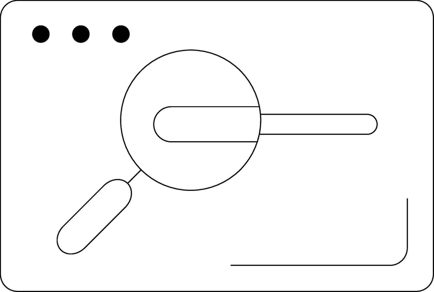 Search Line Icon vector