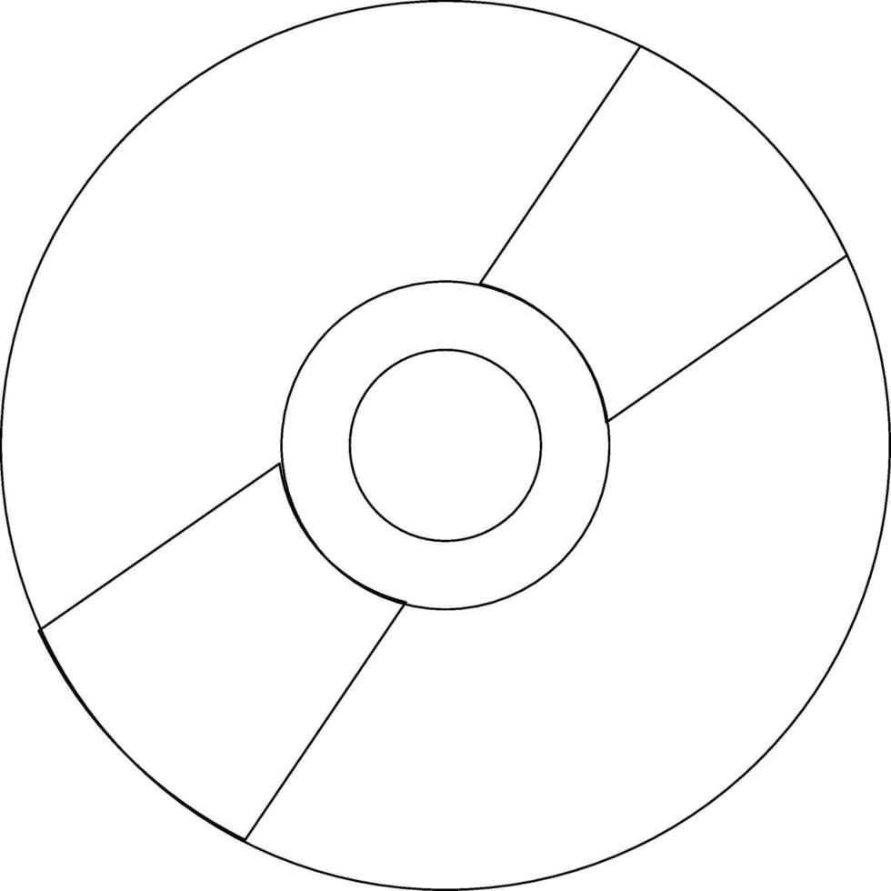 Cd Line Icon vector
