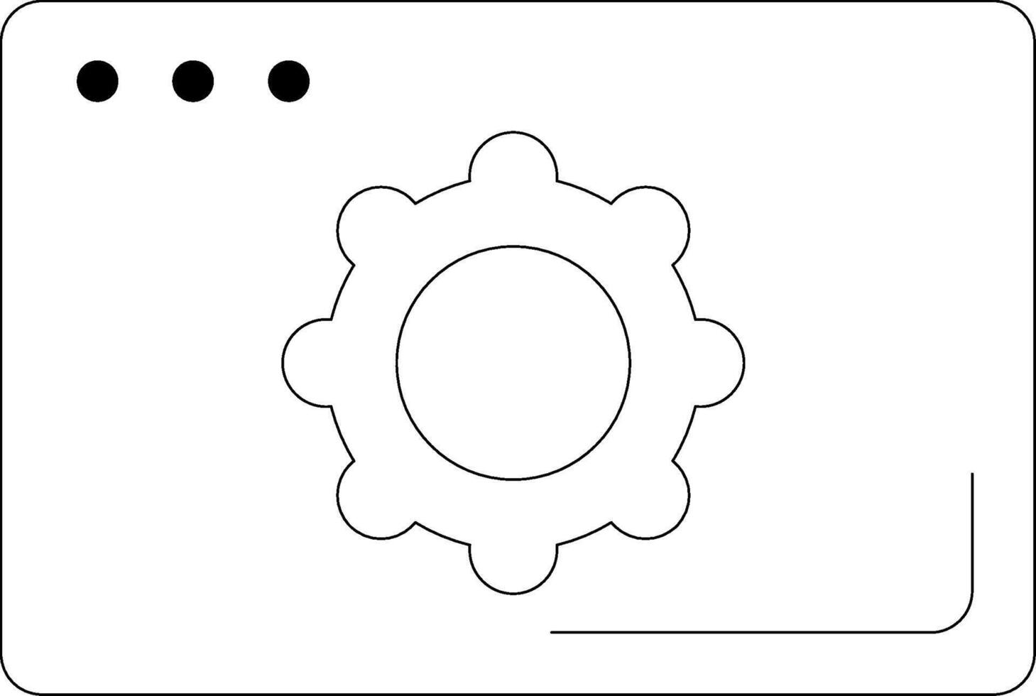Web Setting Icon vector