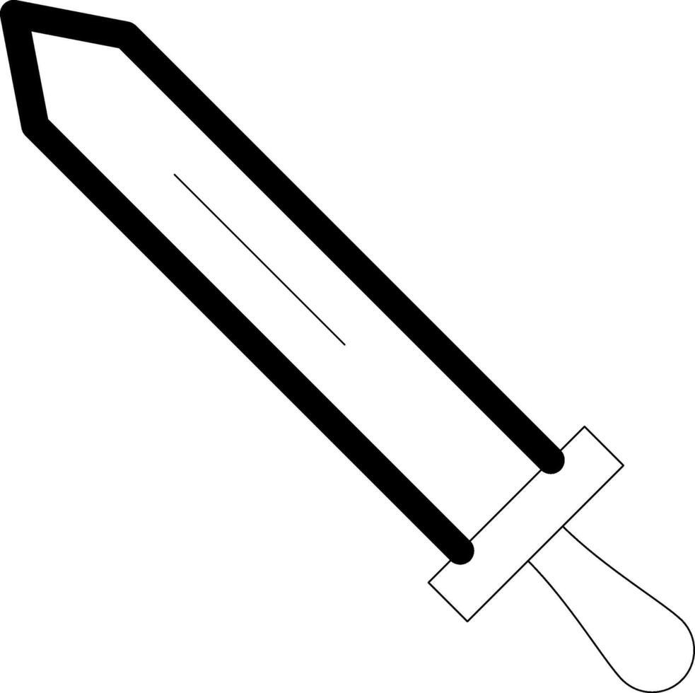 Sword Line Icon vector
