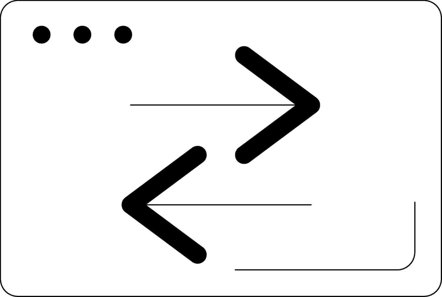 Transfer Line Icon vector
