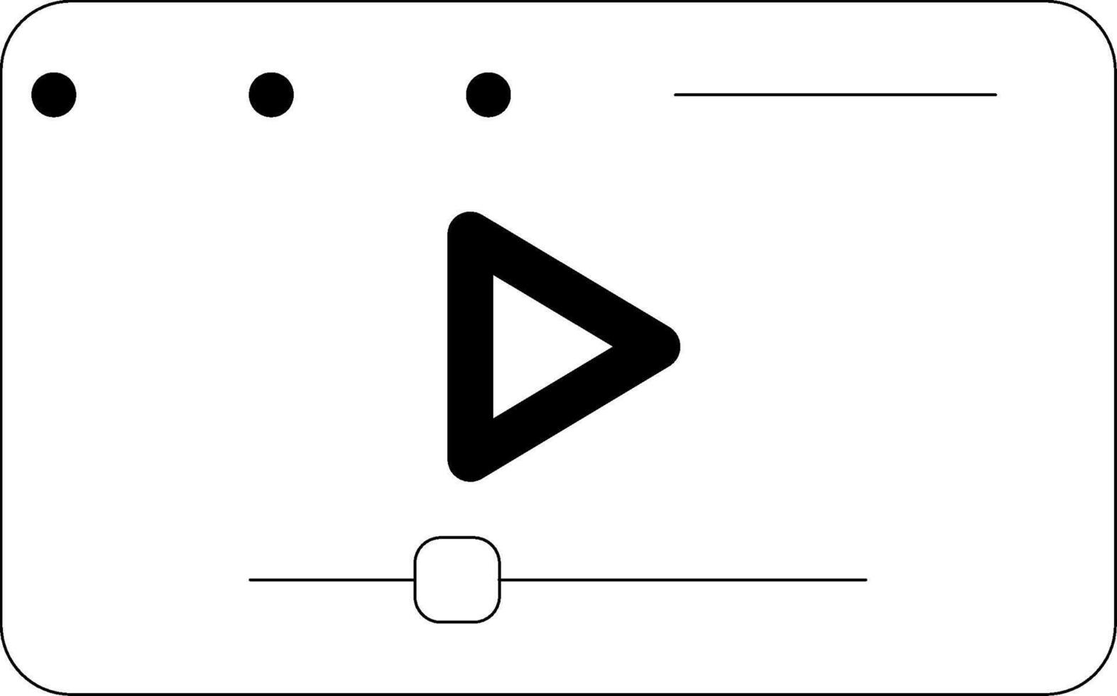 Player Line Icon vector