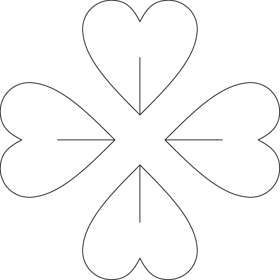 Luck Line Icon vector