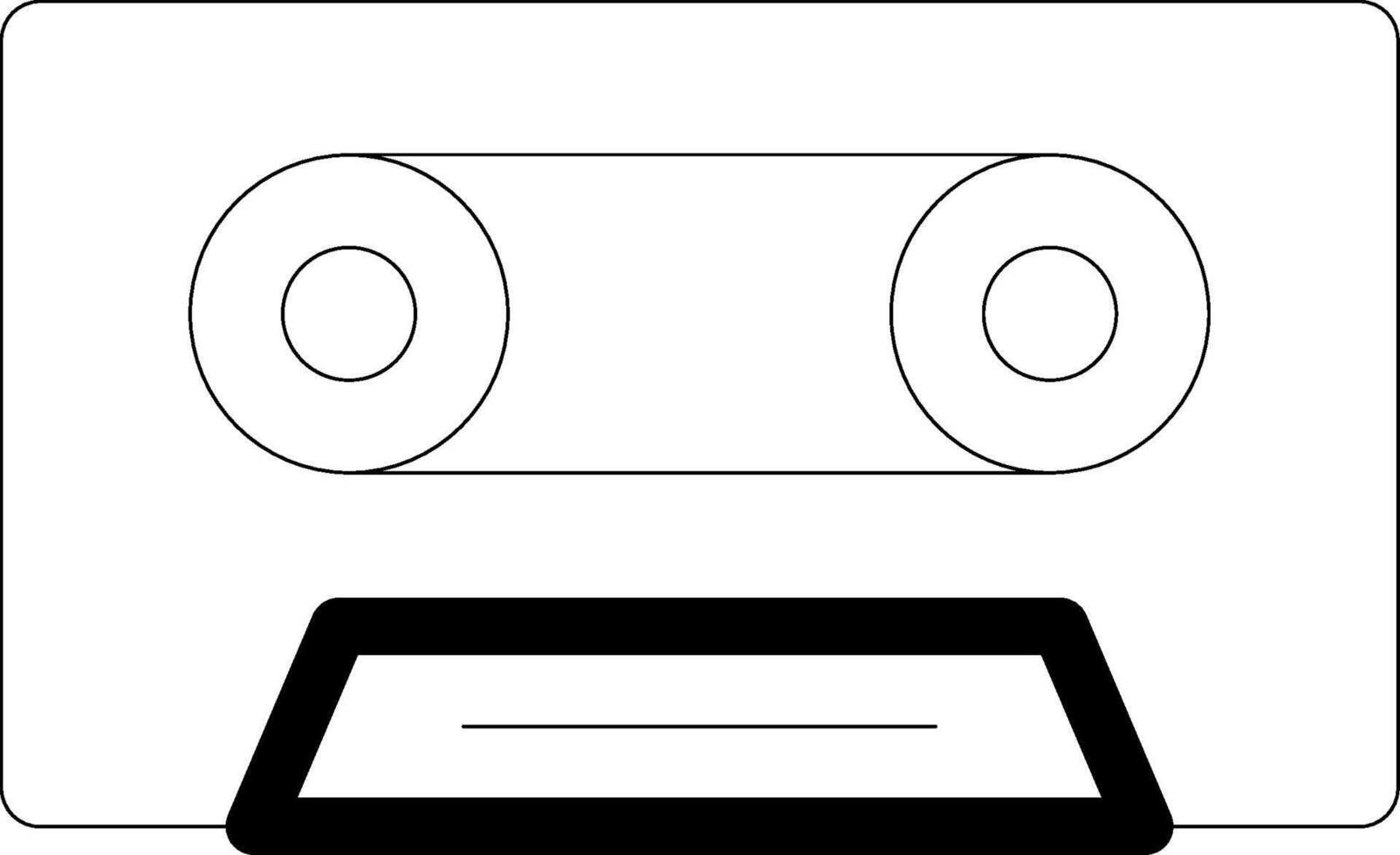Music Tape Line Icon vector