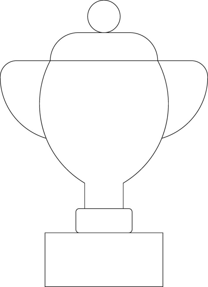 Trophy Line Icon vector