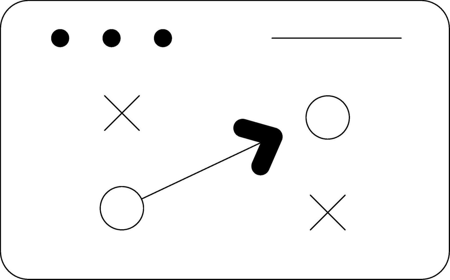 Strategy Line Icon vector