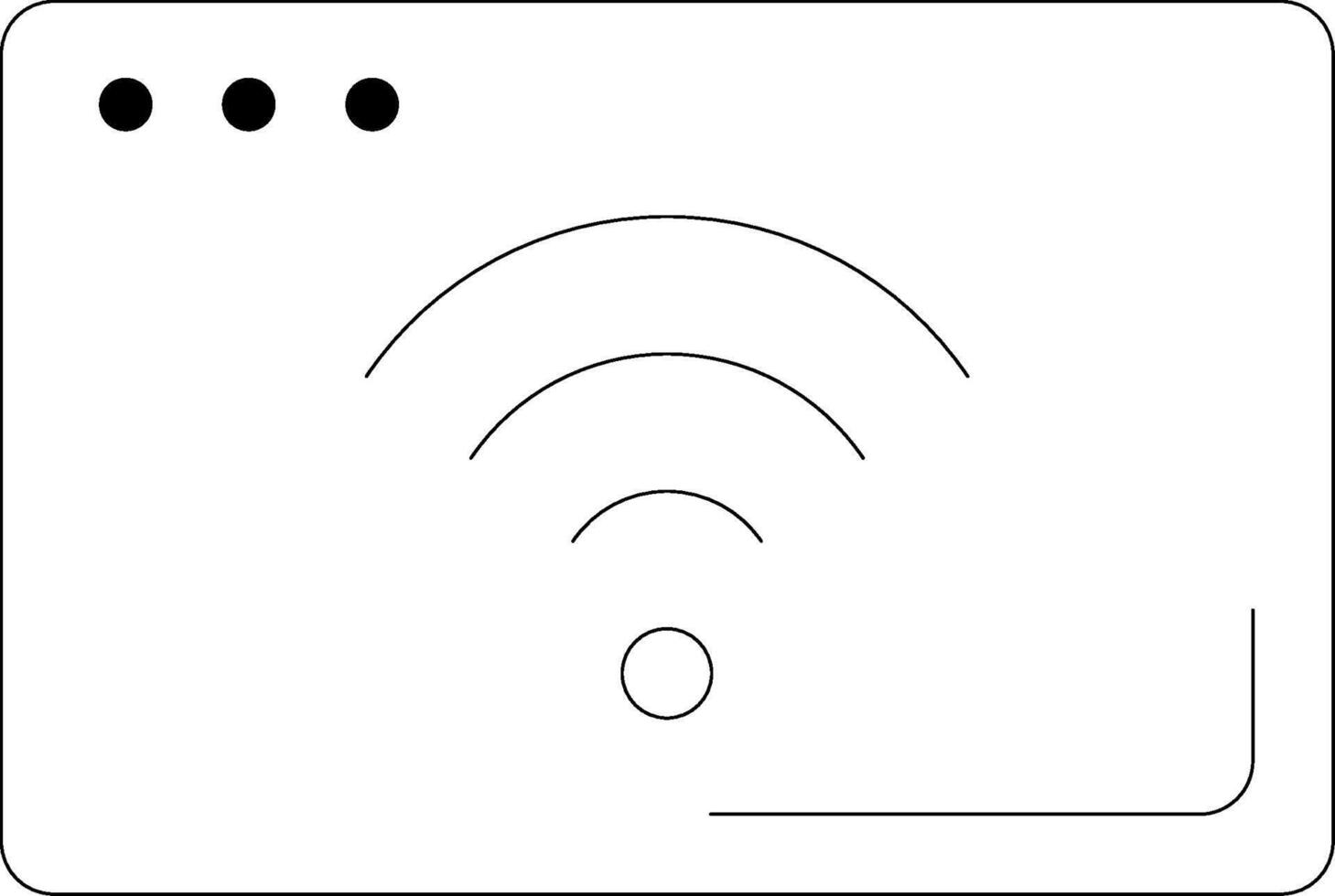 Wifi Line Icon vector