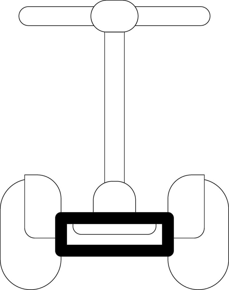 Segway Line Icon vector