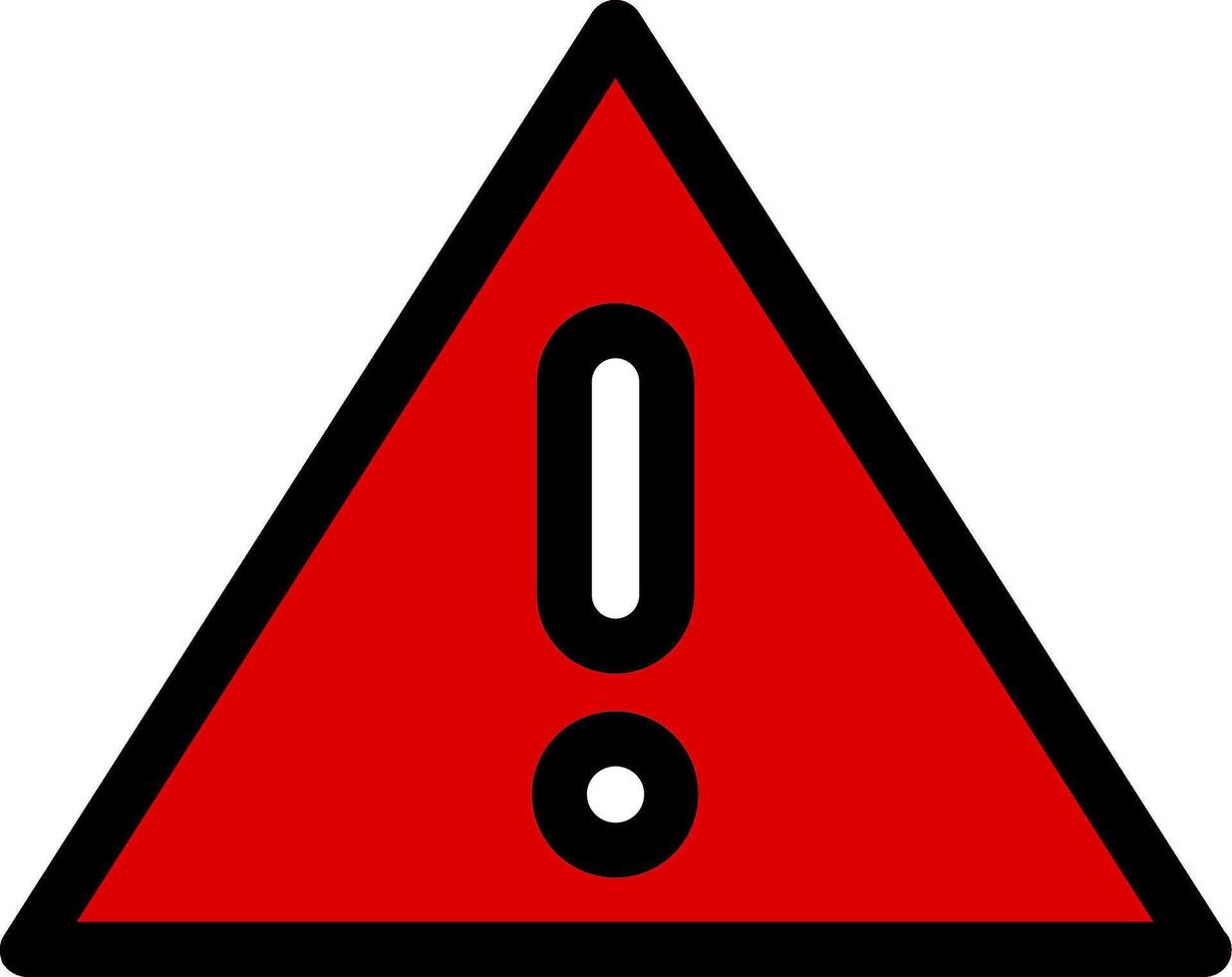 Faild Line Filled Icon vector