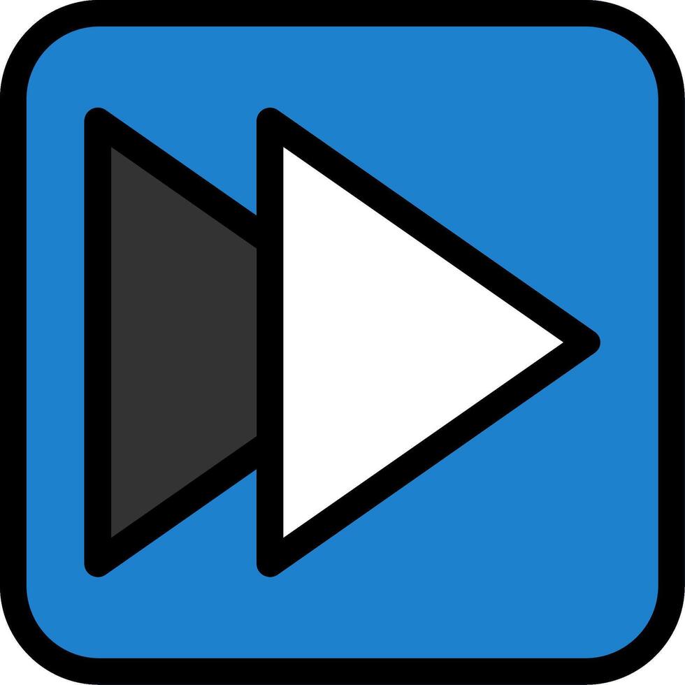 Fast Line Filled Icon vector
