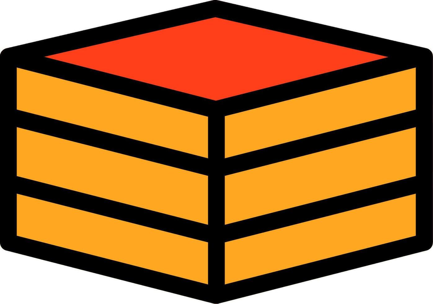 Parcel Line Filled Icon vector