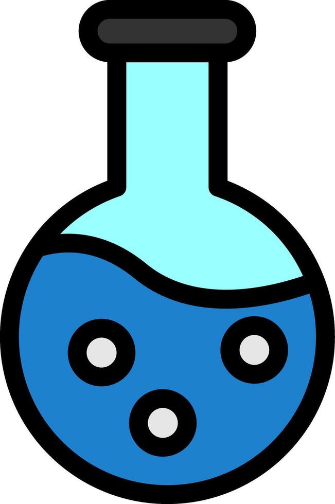 Flask Line Filled Icon vector