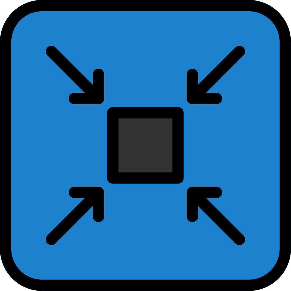Reduce Albume Line Filled Icon vector