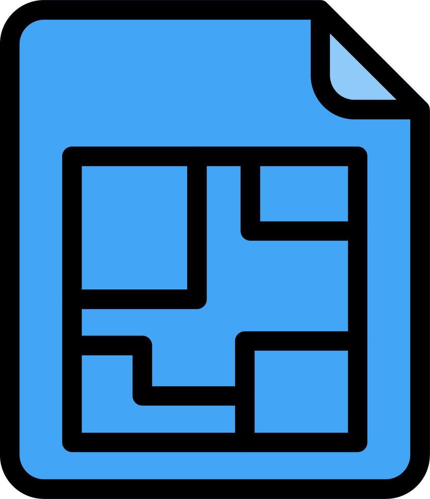 Bluerint Line Icon vector