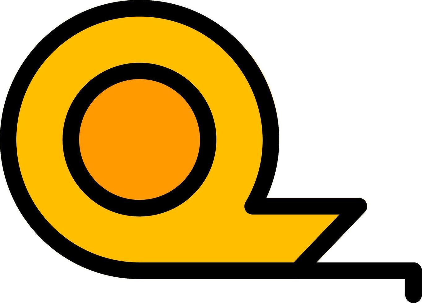 Measuring Tape Line Icon vector