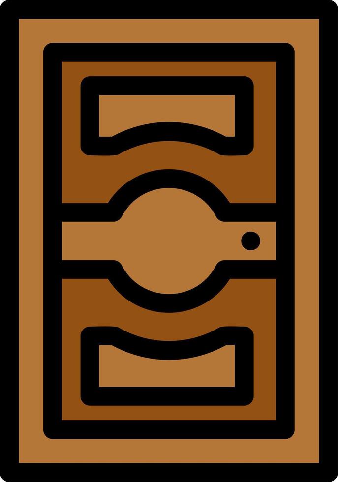 Door Line Icon vector