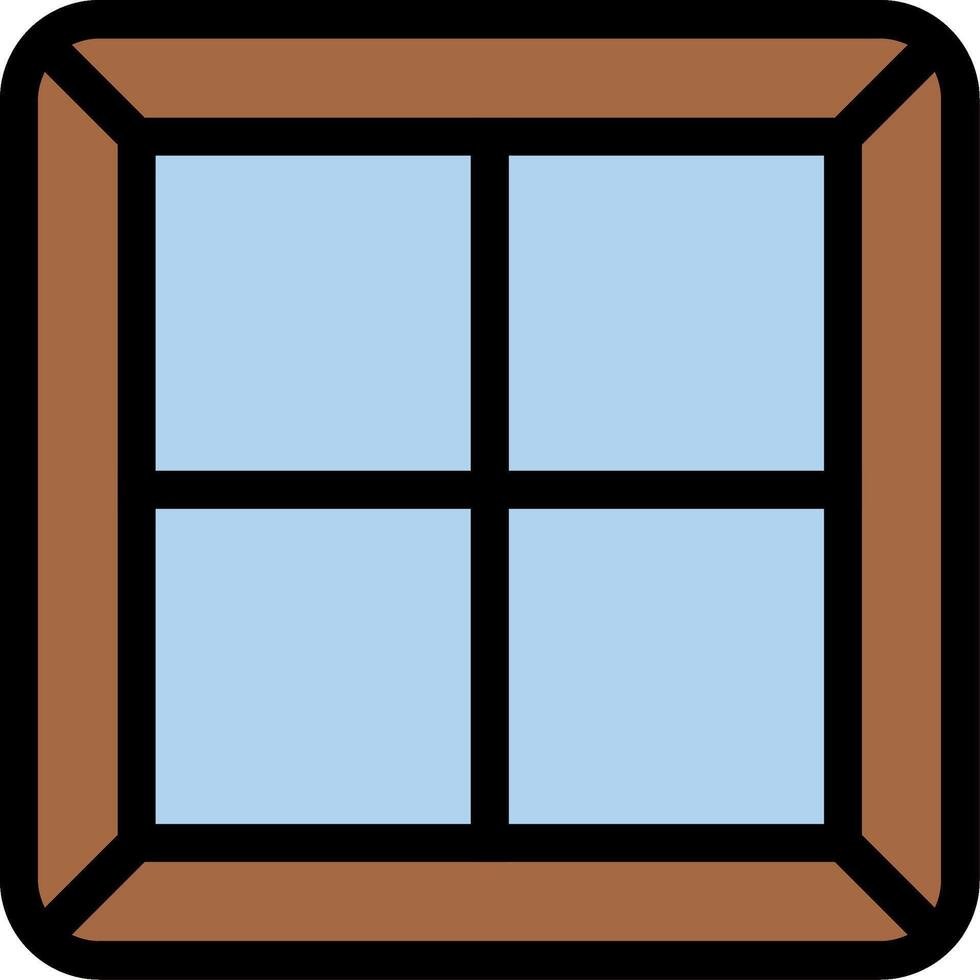 Window Line Icon vector