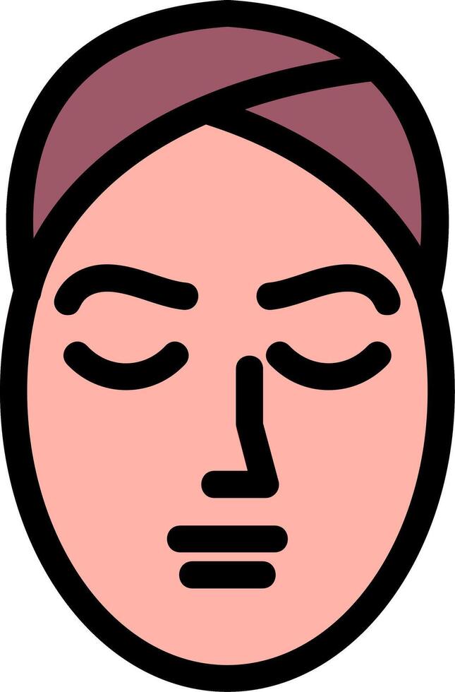 Face Treatment Line Icon vector