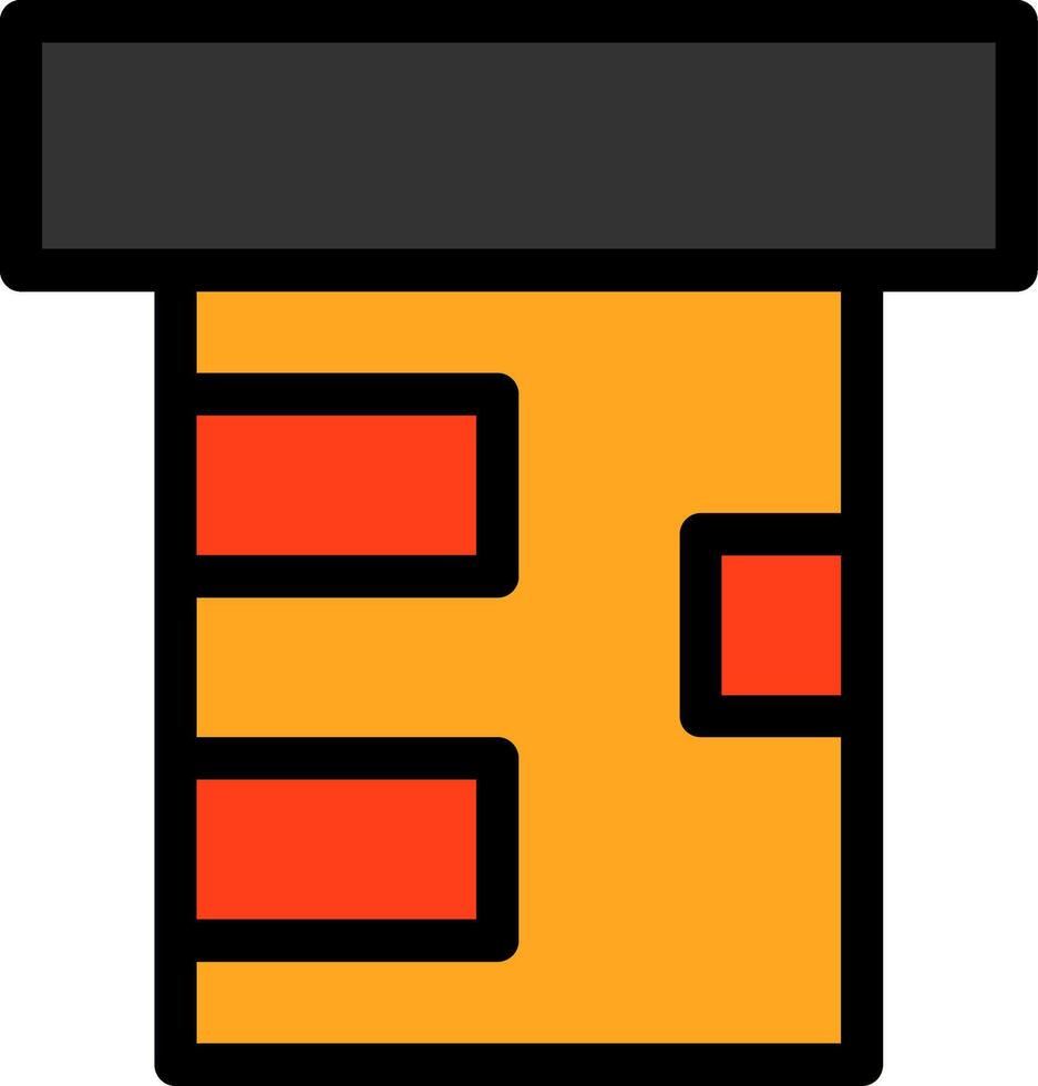 Chimney Line Icon vector