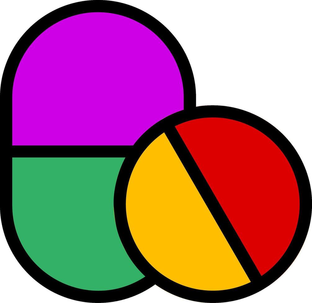Drug Line Icon vector