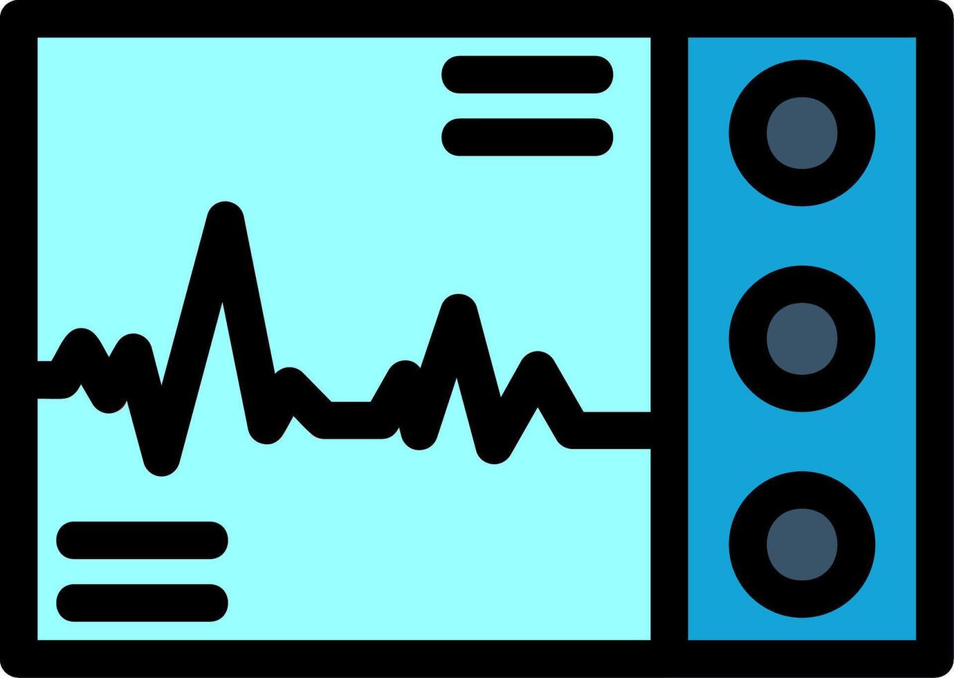 Ecg Line Icon vector