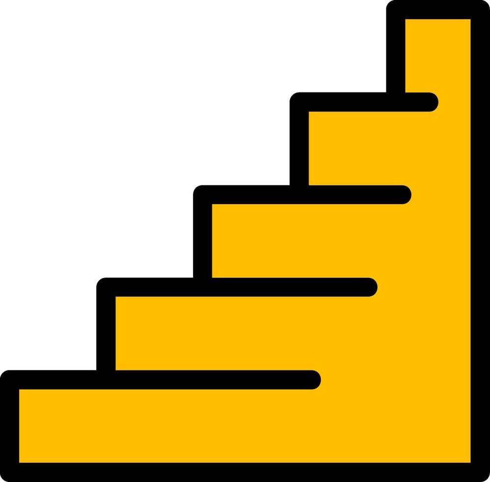 Stairs Line Icon vector