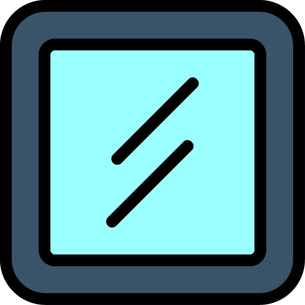 Mirror Line Icon vector