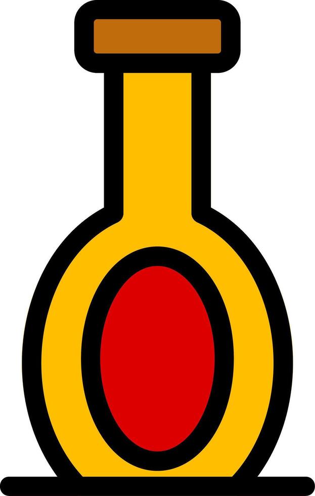Oil Bottle Line Icon vector
