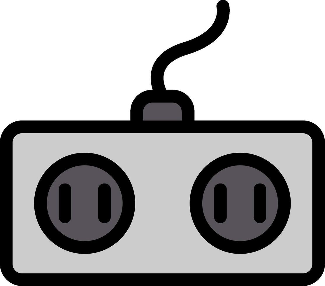 Power Socket Line Icon vector