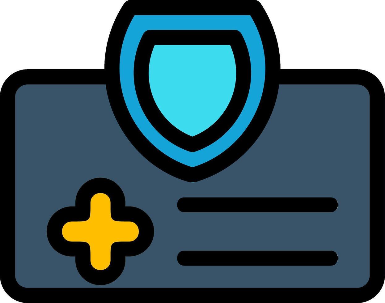 Medical Insurance Line Icon vector