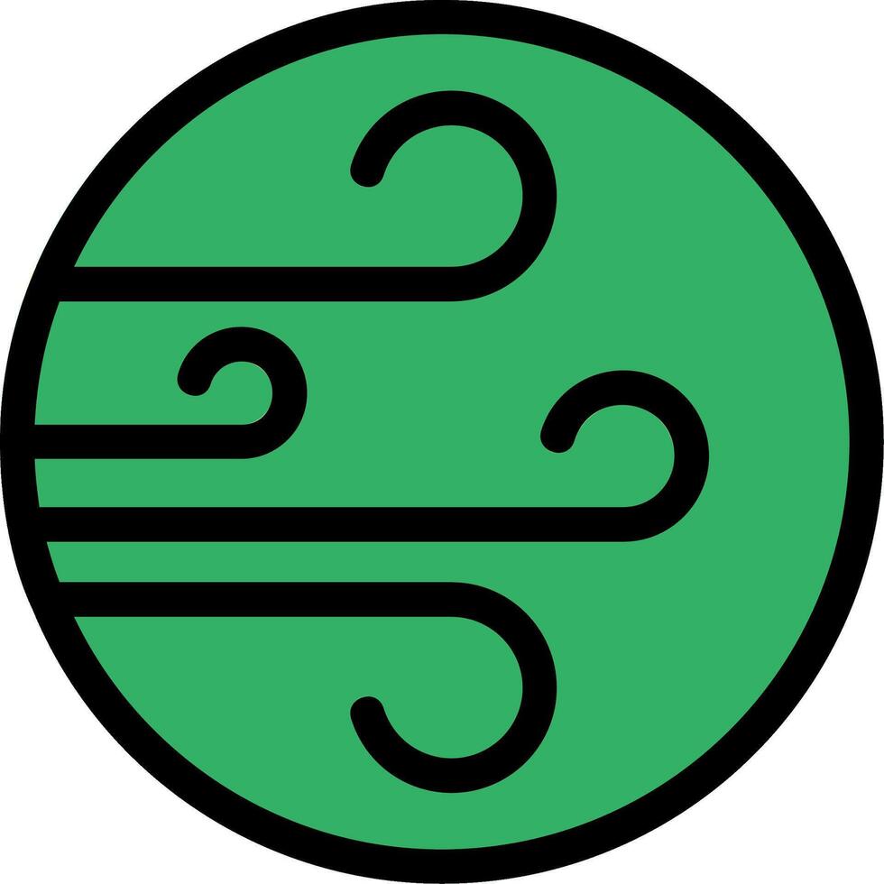 Wind Line Icon vector
