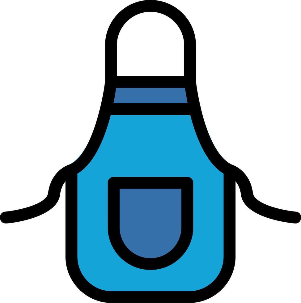 Apron Line Icon vector