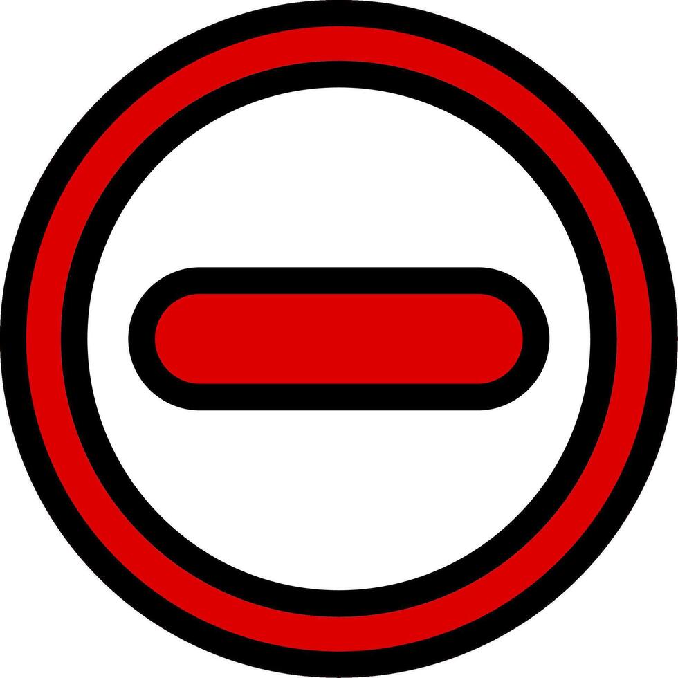 Do Not Enter Line Icon vector