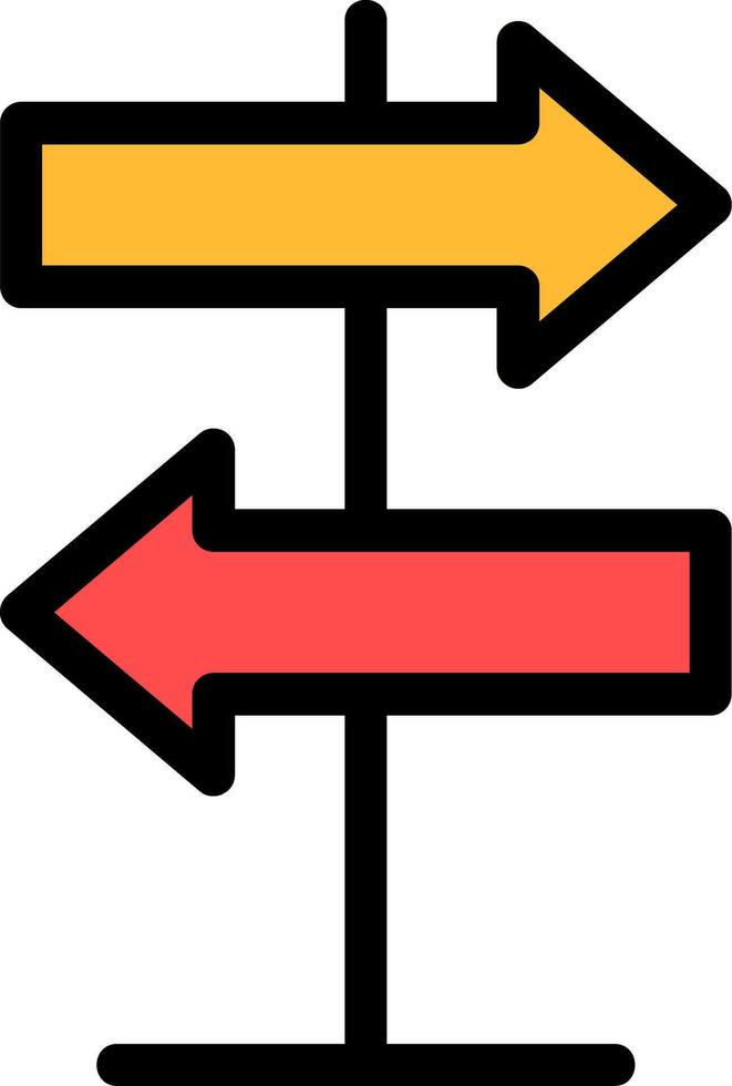 Direction Line Icon vector