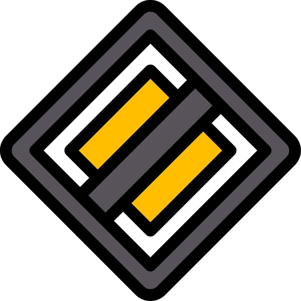 End Of The Priority Line Icon vector