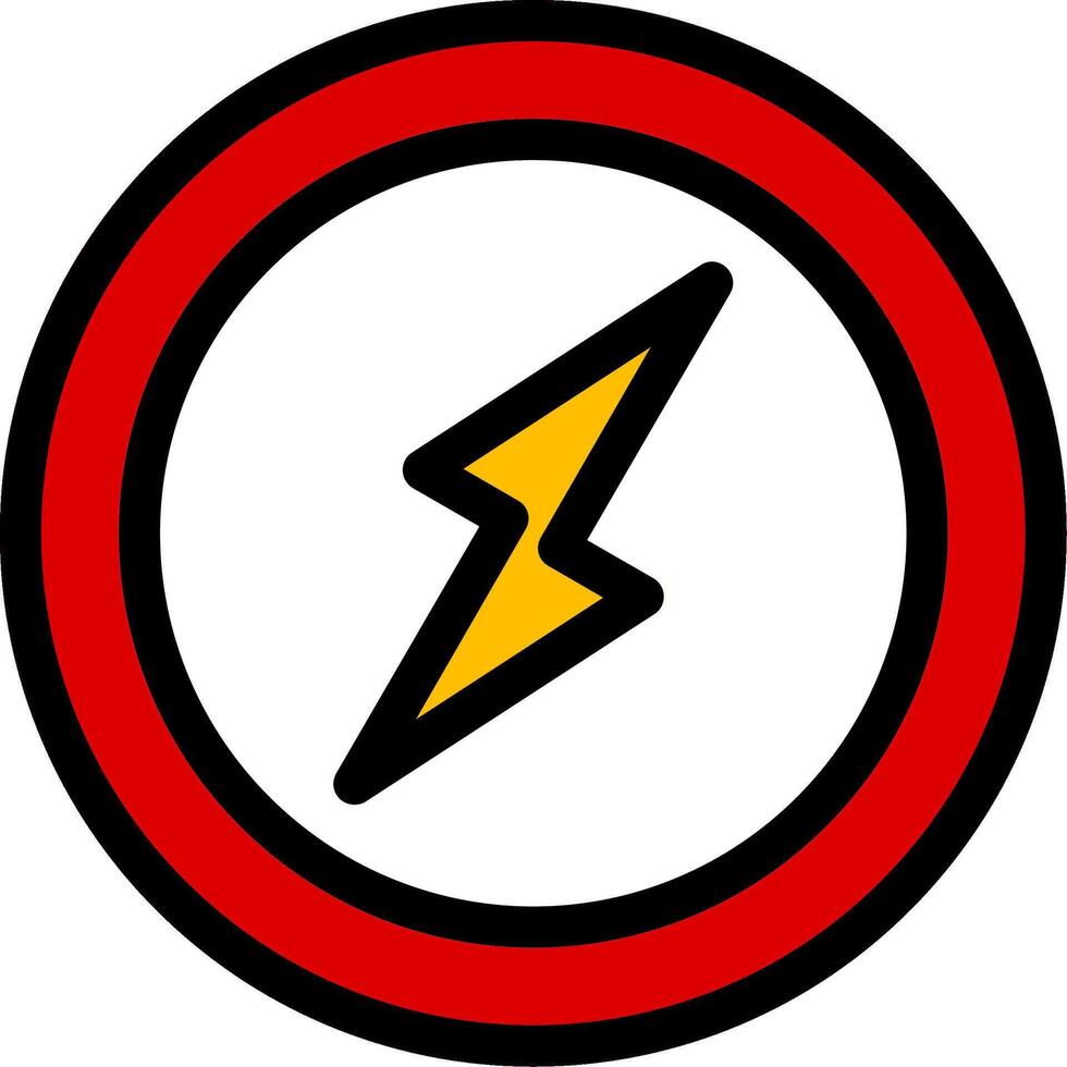 Danger Line Icon vector