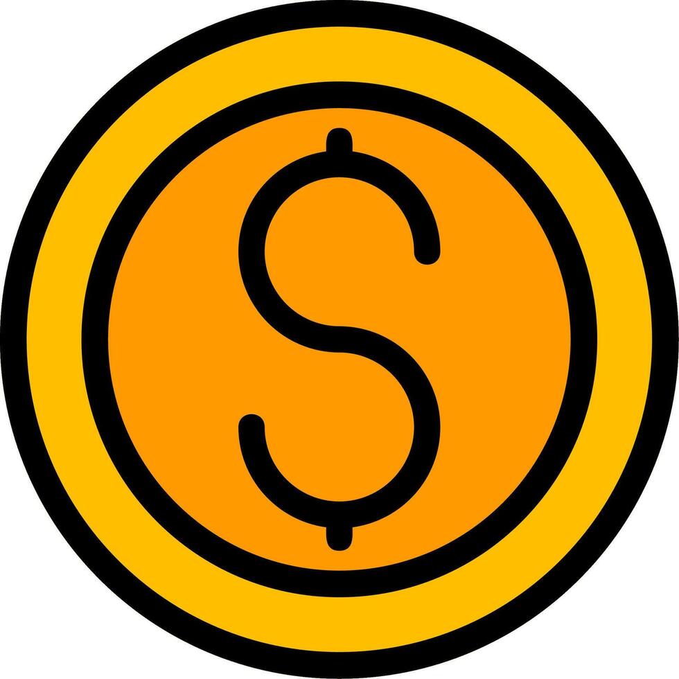 Coin Line Icon vector