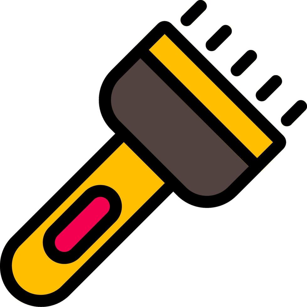 Flash Light Line Icon vector